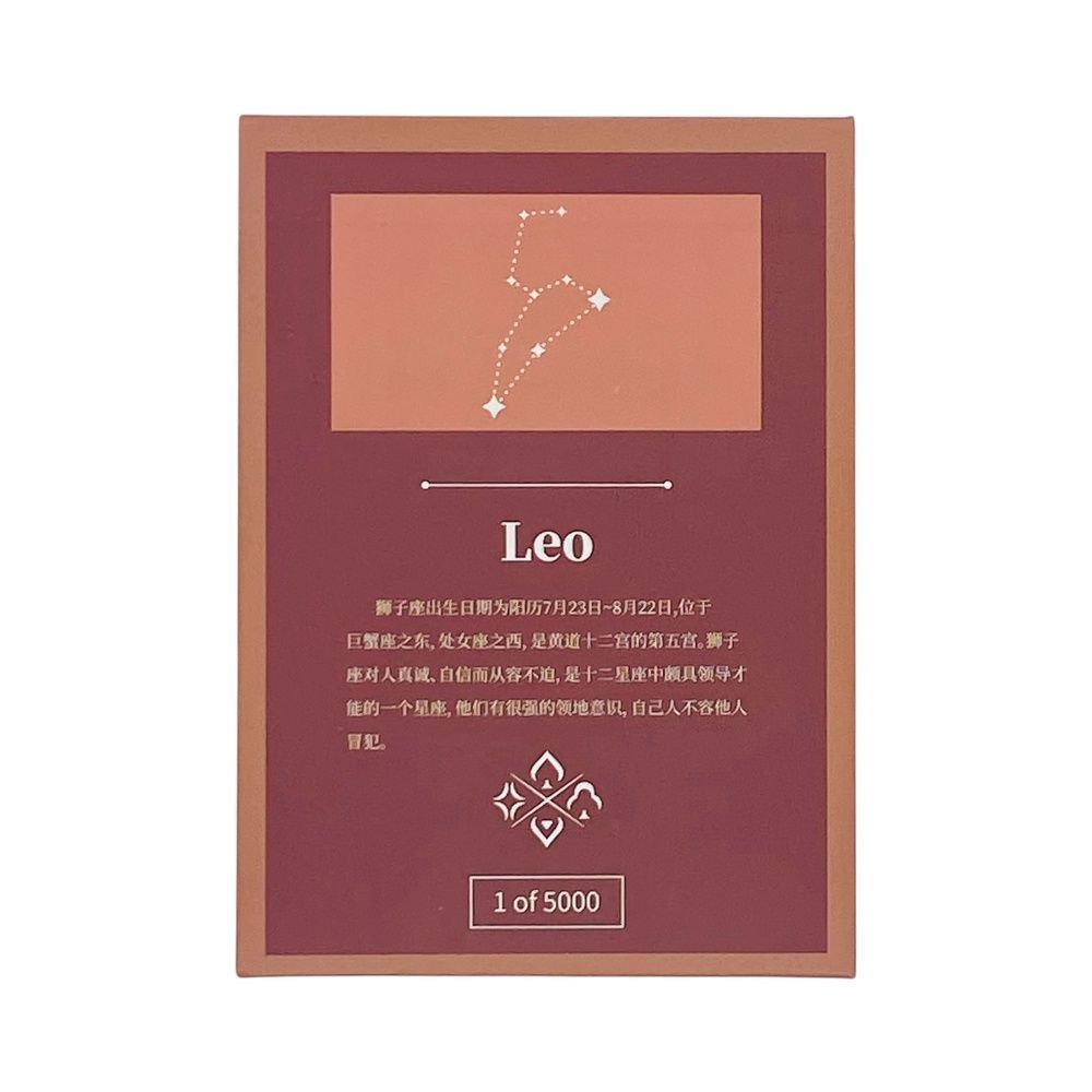 Покерні карти WohStudios Zodiac Series - Leo | Лев iwz05 фото