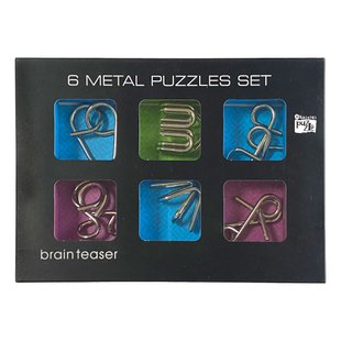 Набір металевих головоломок Kaisiqi 6 Metal Puzzles Set 83107 фото