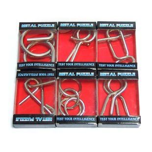 Набір з 6 головоломок серии Wire Puzzle Гігант 4908 фото