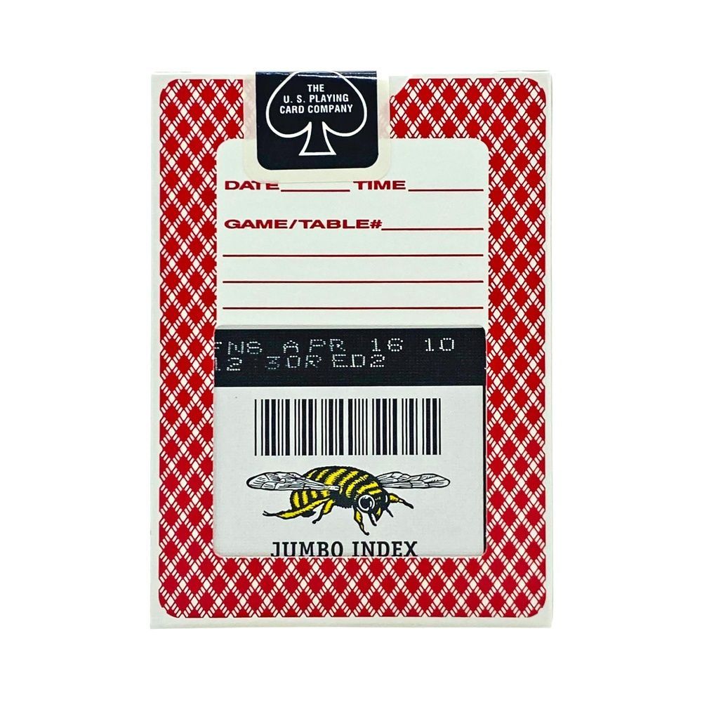 Колекційні покерні карти Bee Jumbo Index 2010 (золота бджілка) 51927 фото