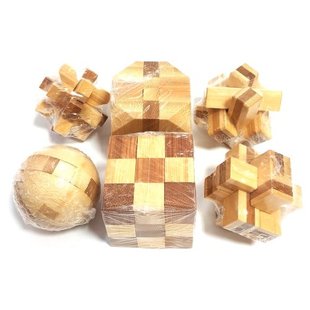 Колекція з 12 бамбукових головоломок 43847 фото