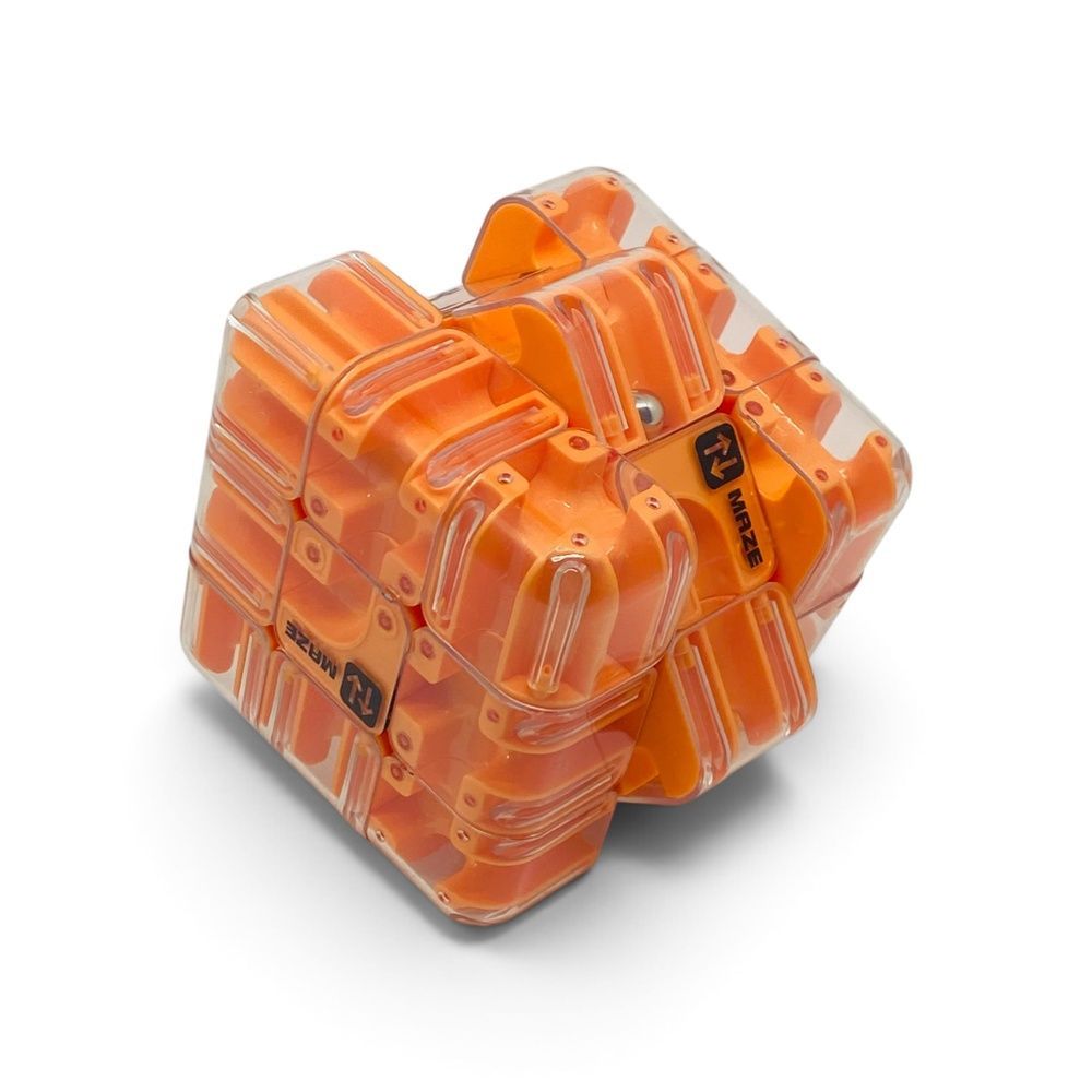 Куб-лабіринт 3D Maze Cube 85 мм &mdash; Помаранчевий OT1040 фото