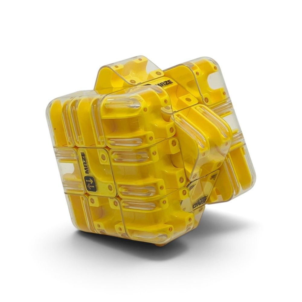 Куб-лабіринт 3D Maze Cube 85 мм &mdash; Жовтий OT1038 фото