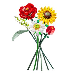 Квітковий конструктор LOZ Eternal Flowers | Троянда та соняшник 92467 фото