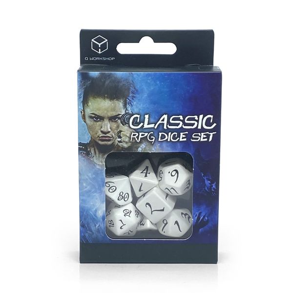 Набір гральних кісток Classic RPG Dice Set Білі 94105 фото