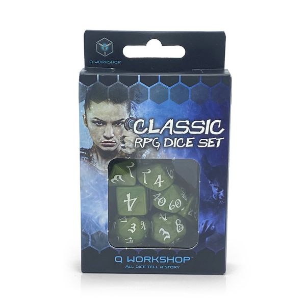 Набір гральних кісток Classic RPG Dice Set Оливкові 94109 фото