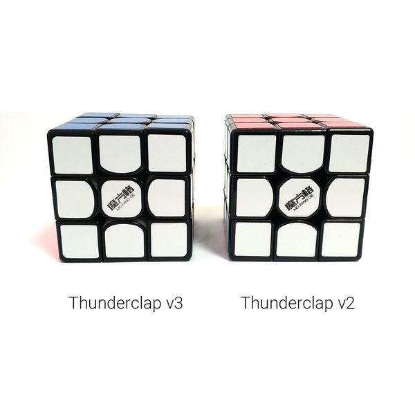 Кубик Рубіка 3x3 QiYi Thunderclap v3 M Чорний 36330 фото