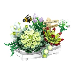 Квітковий конструктор Loz Mini Eternal Flowers | Сукуленти 79853 фото