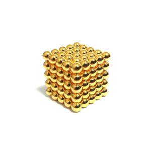 Антистрес магнітні кульки NeoCube Золотий 5x5x5, 125 кульок 34472 фото