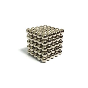 Антистрес магнітні кульки NeoCube Сріблястий 5x5x5, 125 кульок 34474 фото