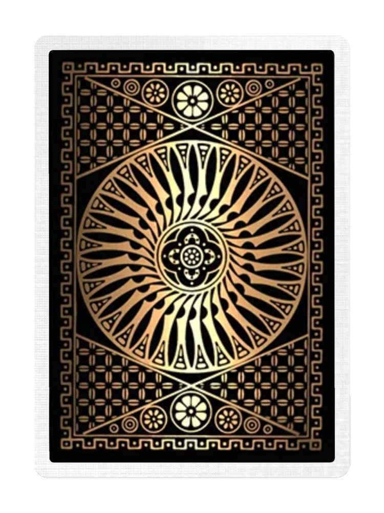 Покерні карти Tally-Ho 140th Anniversary Metaluxe Circle Black 92049 фото