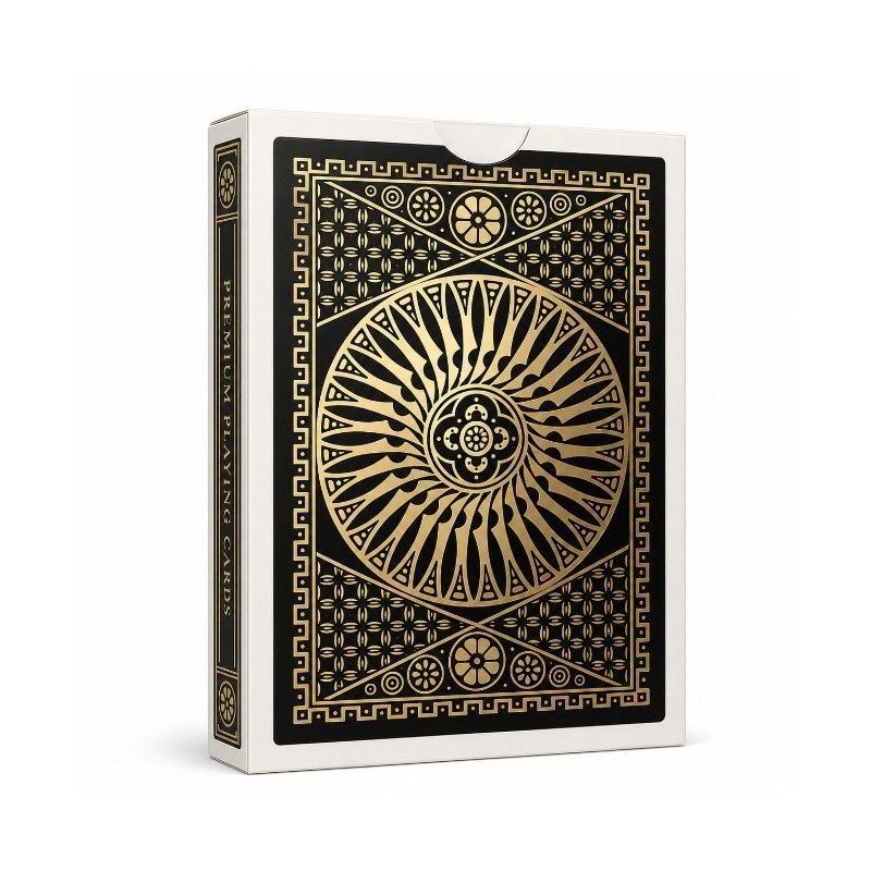 Покерні карти Tally-Ho 140th Anniversary Metaluxe Circle Black 92049 фото