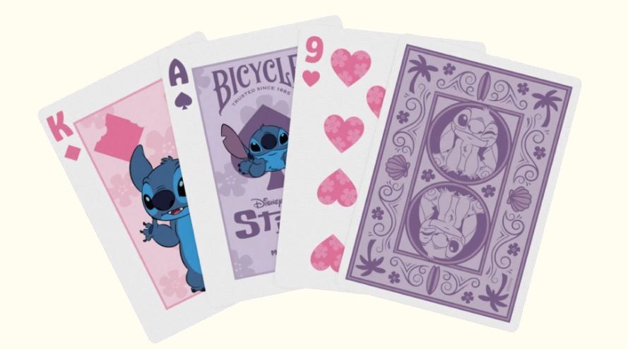 Покерні карти Bicycle Disney Stitch Purple 56409-31 фото