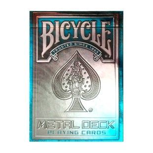 Покерні карти Bicycle Metal Deck (Сині) 29907 фото