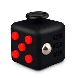 Антистресовий кубик Fidget Cube (Чорно-червоний) 12919 фото